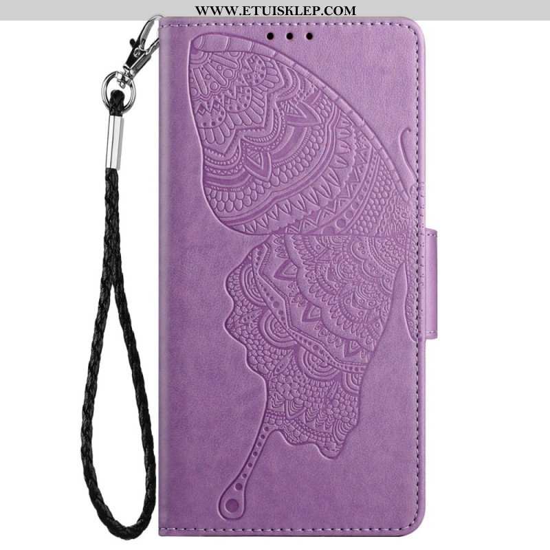 Etui Folio do Samsung Galaxy S23 5G Dwukolorowy Barokowy Motyl